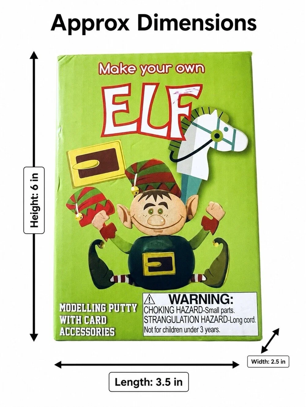 Thumbs Up Make Your Own Elf Modelling Putty Craft Kit 80g Open Box